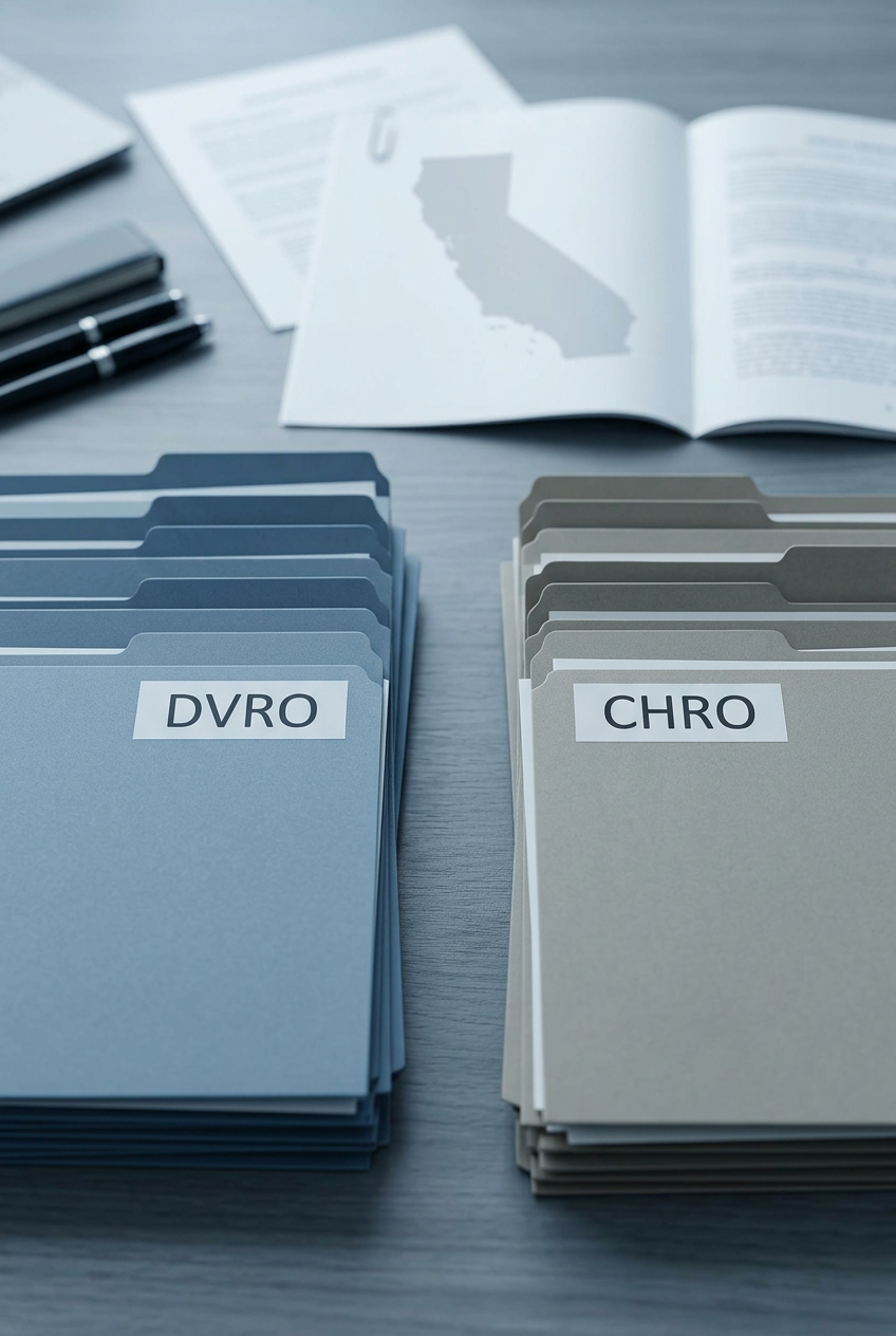 folders showing DVRO and CHRO